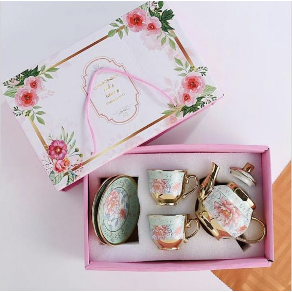 SET JUEGO DE TÉ CON CAJA 