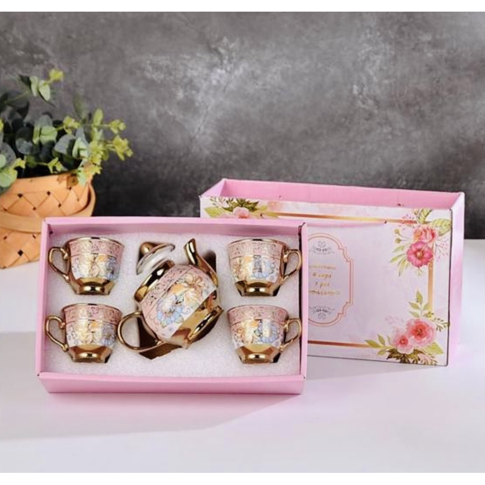 SET JUEGO DE TAZAS CON CAJA 