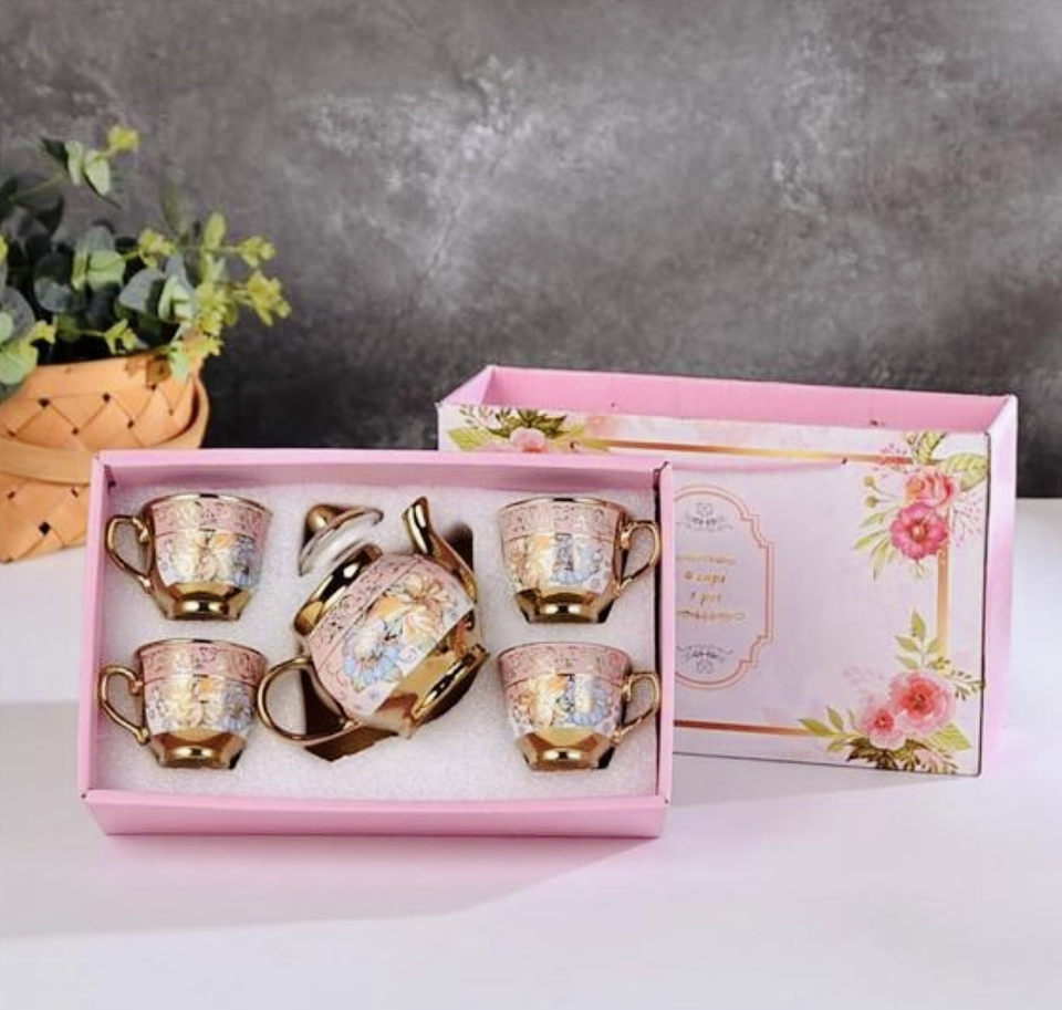 SET JUEGO DE TAZAS CON CAJA  1