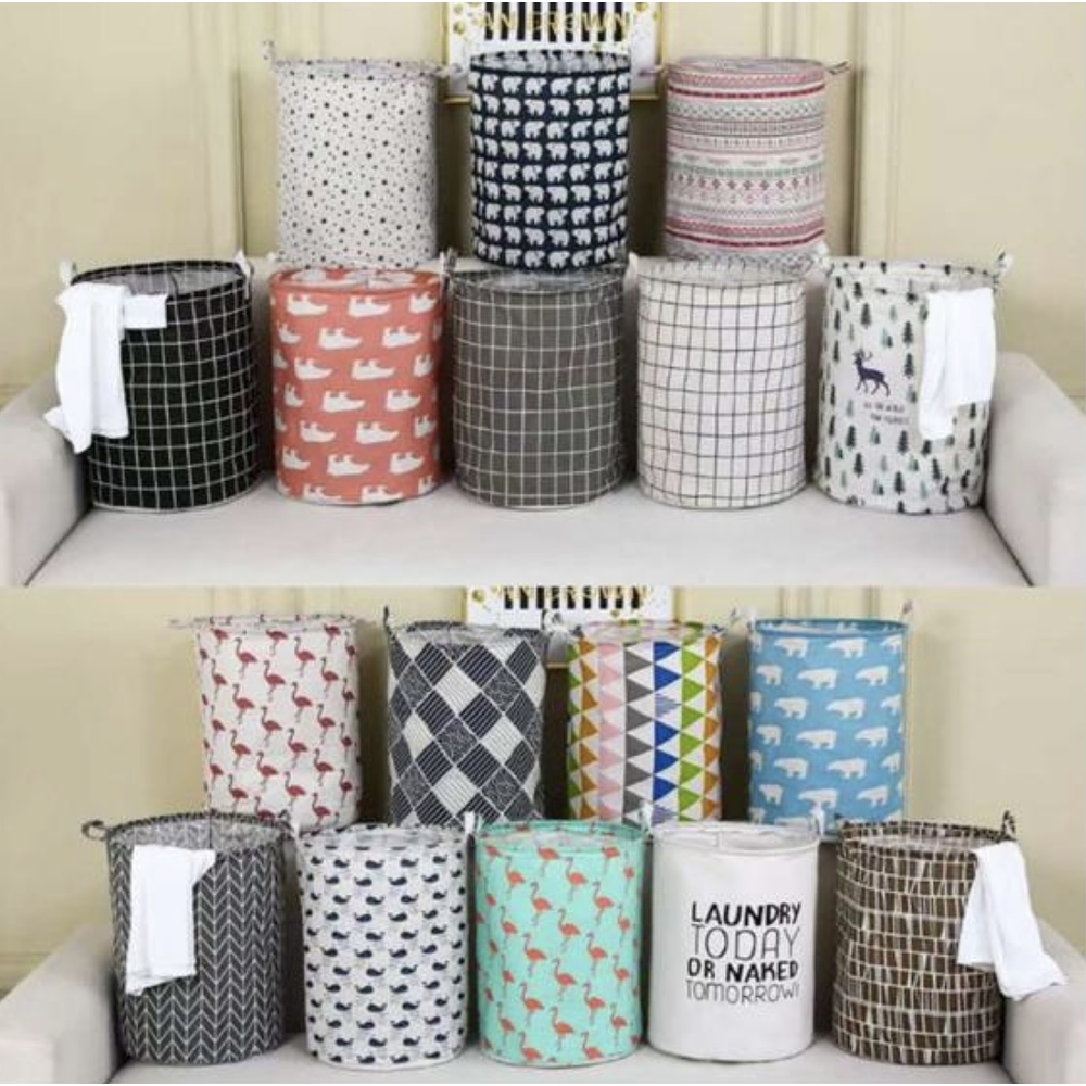 CESTO DE LONA PARA ROPA DISEÑO