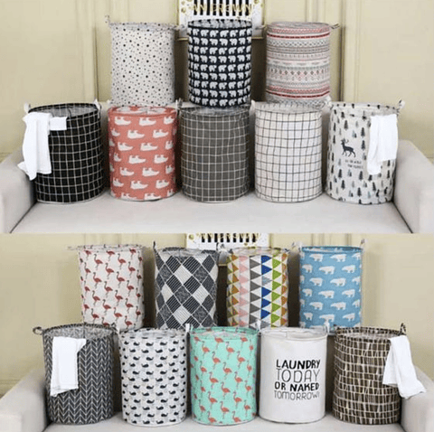 CESTO DE LONA PARA ROPA DISEÑO