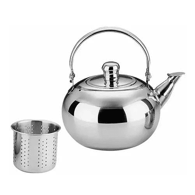 TETERA 600ML ACERO INOXIDABLE CON FILTRO TÉ INFUSIONES AGUA