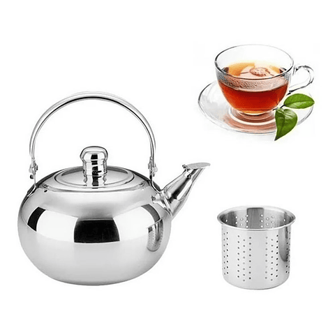 TETERA 600ML ACERO INOXIDABLE CON FILTRO TÉ INFUSIONES AGUA