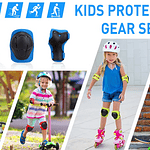 SET PROTECCCION ANTI CAÍDA NIÑO CASCO-RODILLERA-CODERA- CUBRE MANOS