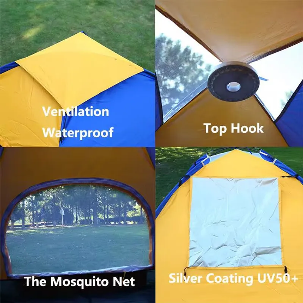 TIENDA DE ACAMPAR PARA 3 PERSONAS 200x150x115CM