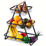 CESTA DE METAL FRUTERO 3 NIVELES 