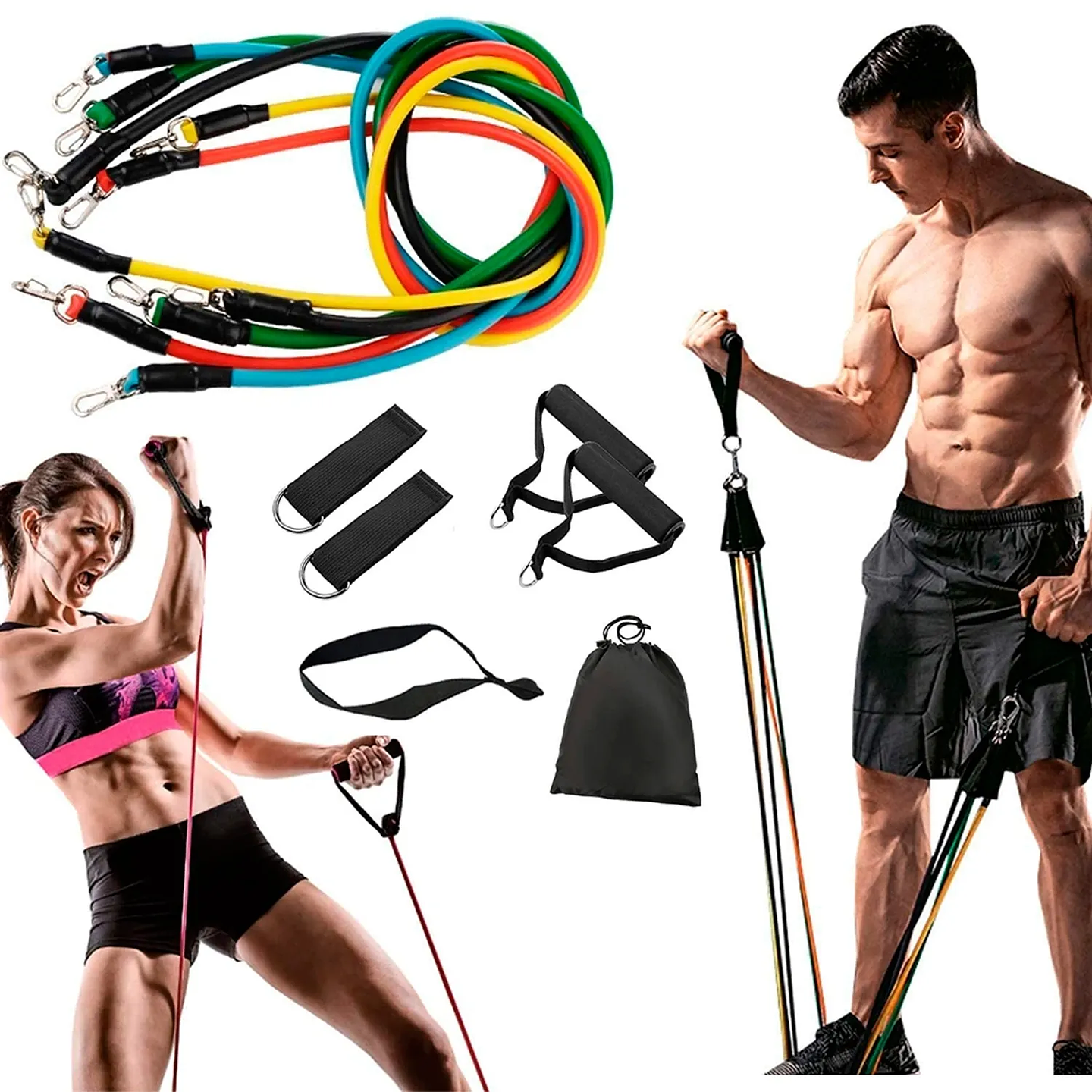 SET DE BANDAS ELASTICAS DE RESISTENCIA PARA EJERCICIOS 2