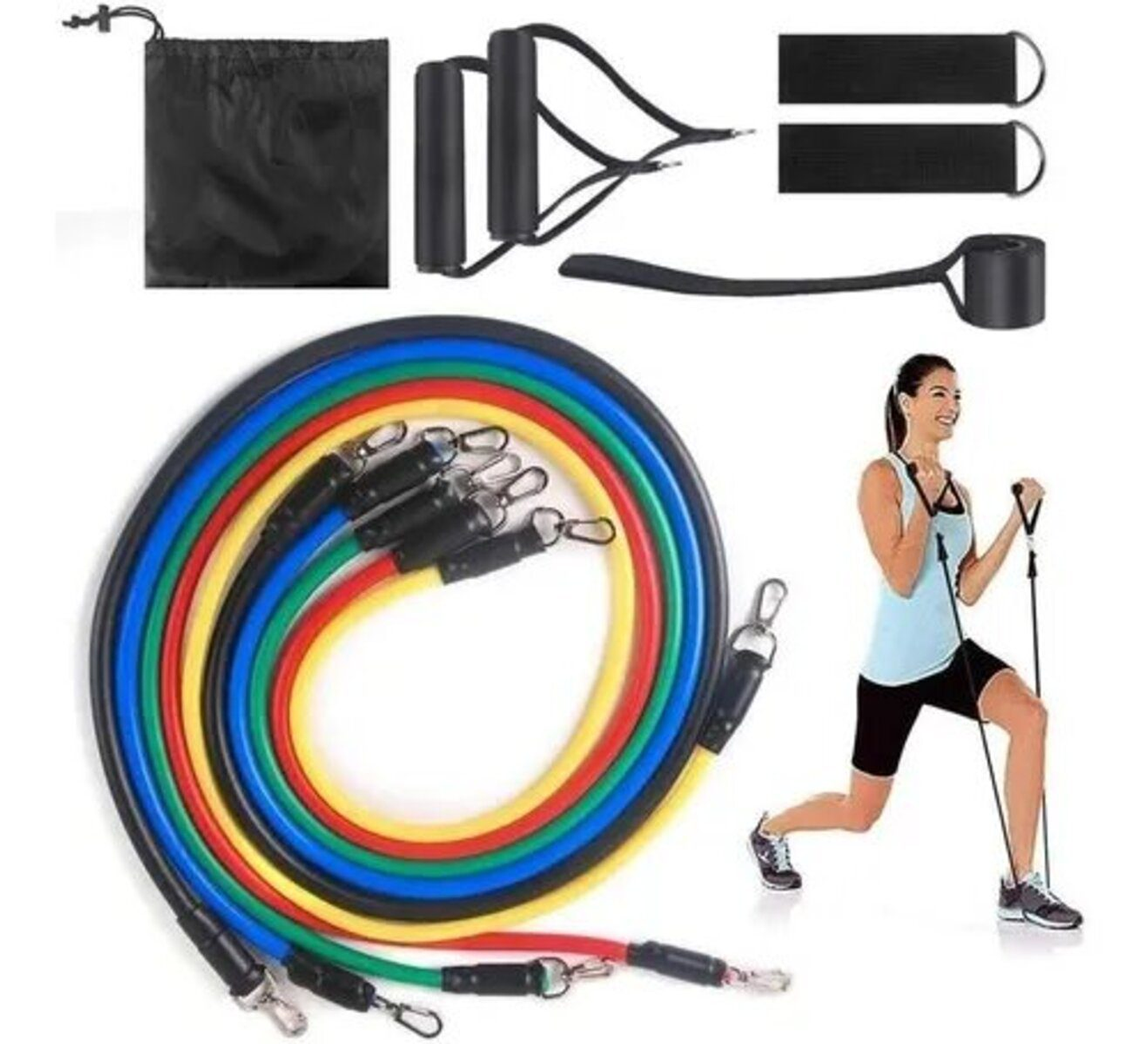 SET DE BANDAS ELASTICAS DE RESISTENCIA PARA EJERCICIOS 4