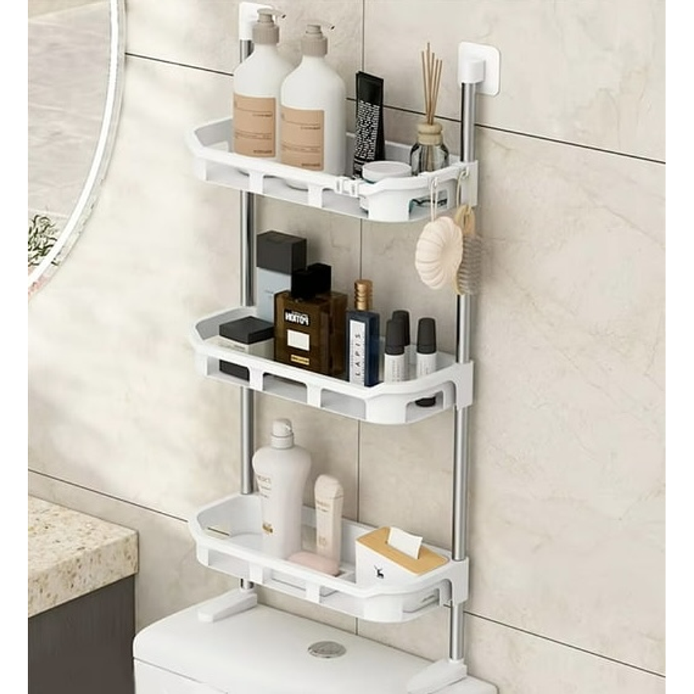 ESTANTE ORGANIZADOR DE BAÑO 3 NIVELES 84x30CM 