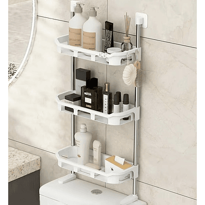 ESTANTE ORGANIZADOR DE BAÑO 3 NIVELES 84x30CM 