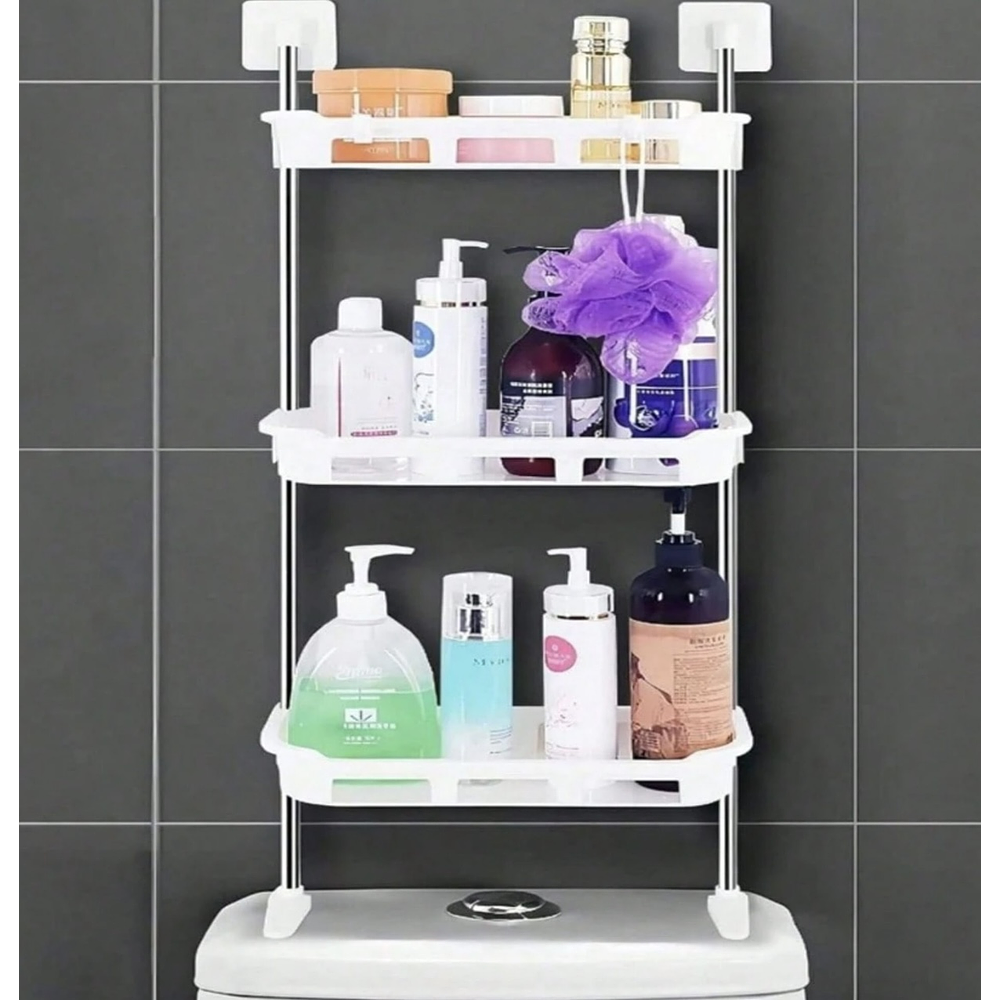 ESTANTE ORGANIZADOR DE BAÑO 3 NIVELES 84x30CM 