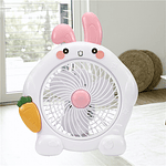 VENTILADOR DE ESCRITORIO CONEJO BLANCO 35x30CM 220V 30W