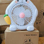 VENTILADOR DE ESCRITORIO CONEJO BLANCO 35x30CM 220V 30W