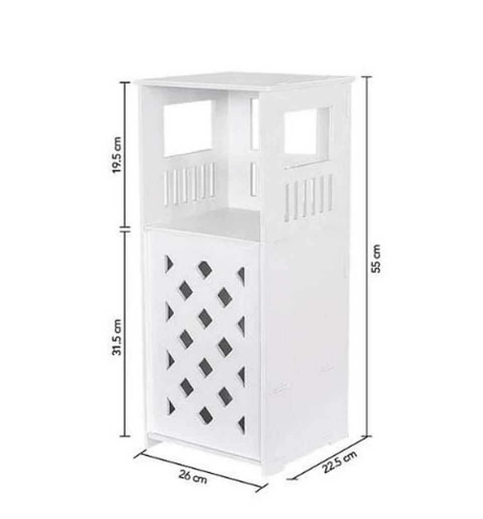 MUEBLE ESTANTE ORGANIZADOR MULTIUSO DE MDF 55x22x24CM 6