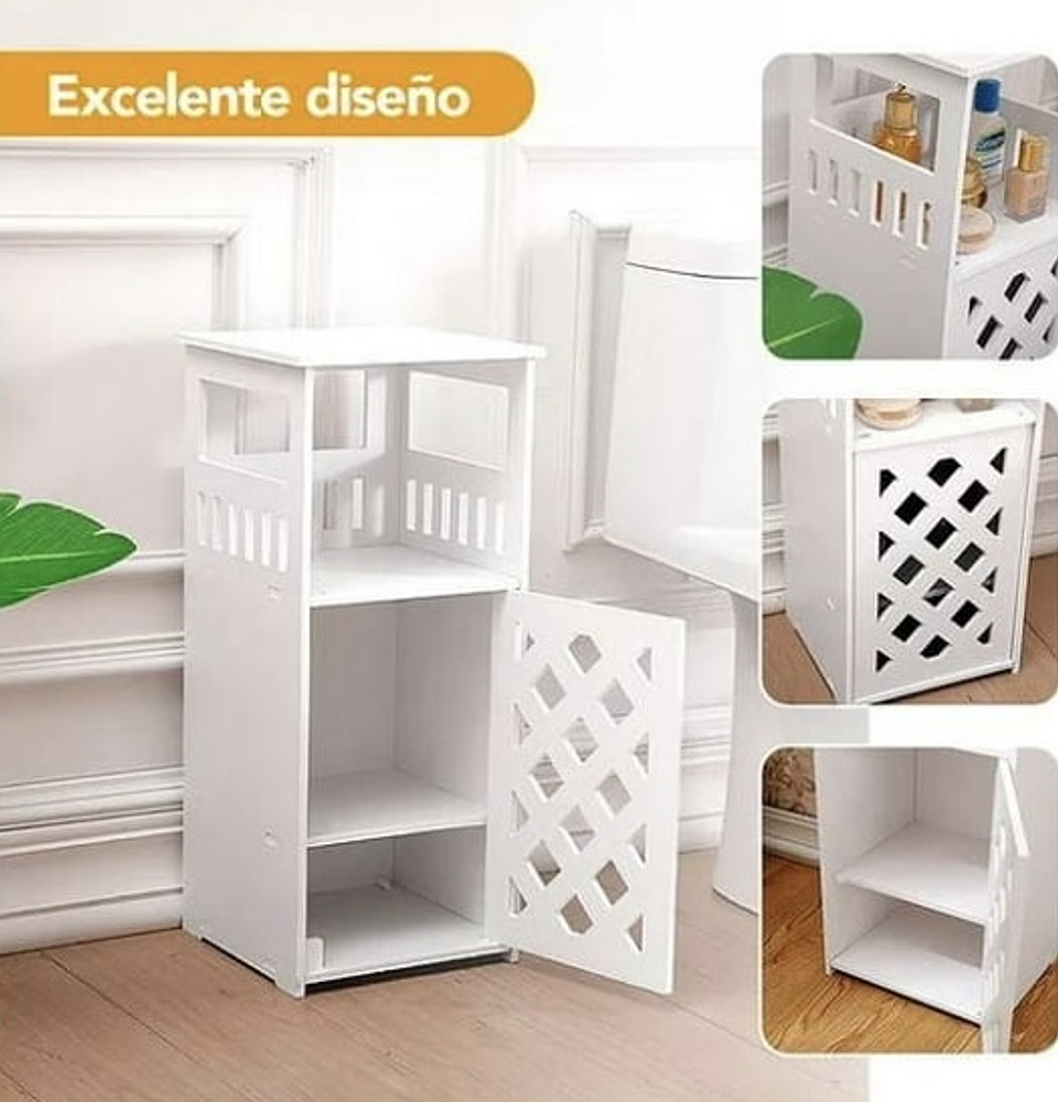 MUEBLE ESTANTE ORGANIZADOR MULTIUSO DE MDF 55x22x24CM 2