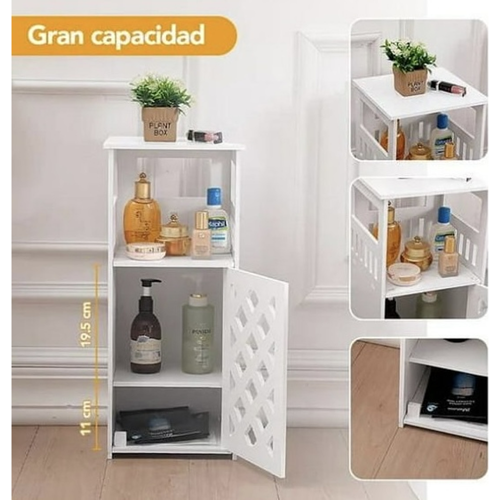 MUEBLE ESTANTE ORGANIZADOR MULTIUSO DE MDF 55x22x24CM