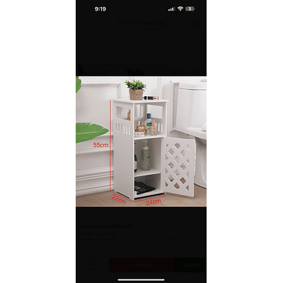 MUEBLE ESTANTE ORGANIZADOR MULTIUSO DE MDF 55x22x24CM