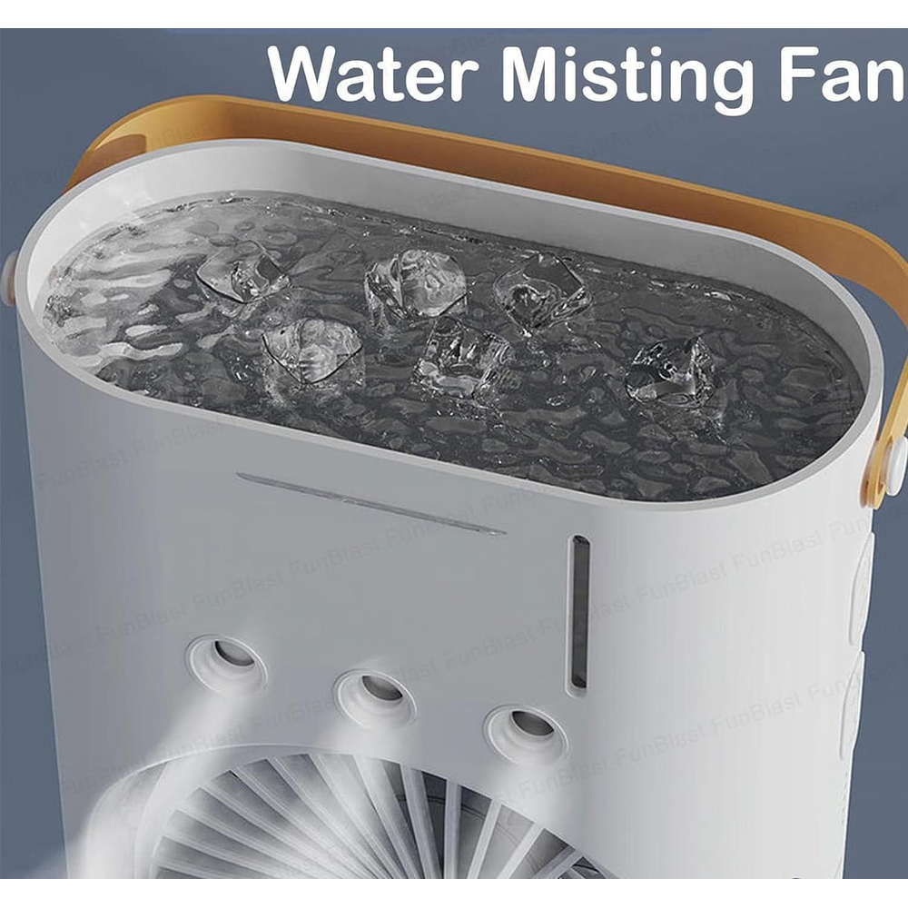 VENTILADOR DOBLE CON HUMIDIFICADOR Y LUCES RGB 