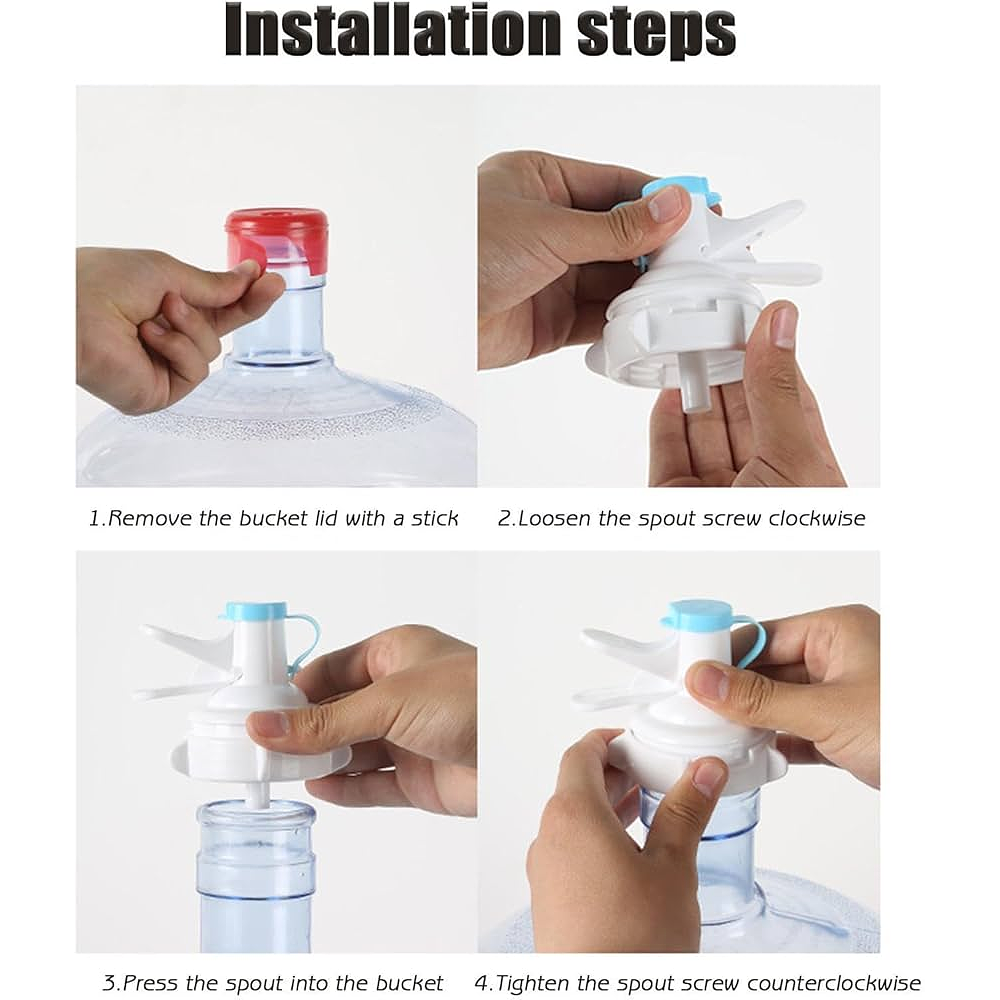 SOPORTE DISPENSADOR RACK PARA BIDON DE AGUA + BOQUILLA 