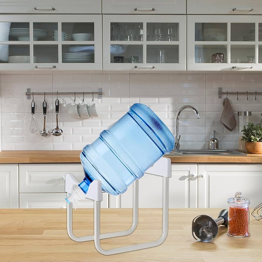 SOPORTE DISPENSADOR RACK PARA BIDON DE AGUA + BOQUILLA 