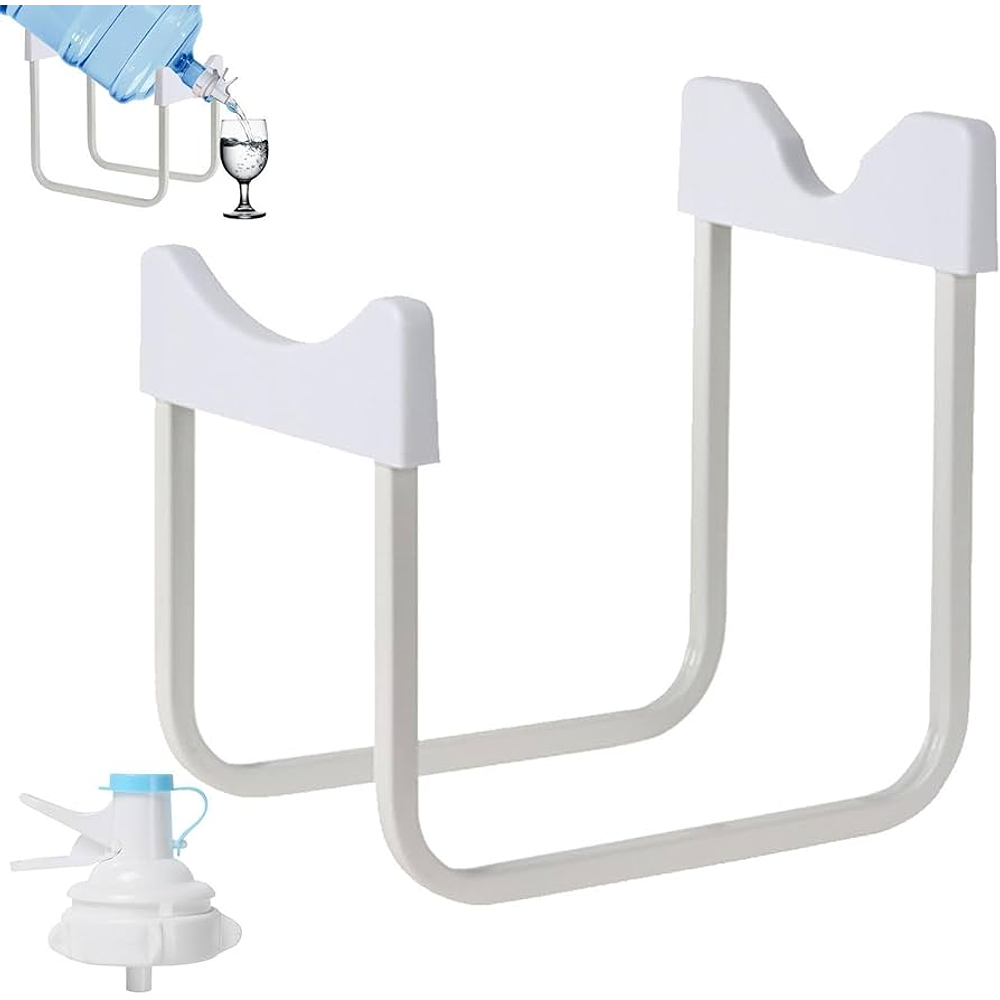 SOPORTE DISPENSADOR RACK PARA BIDON DE AGUA + BOQUILLA 