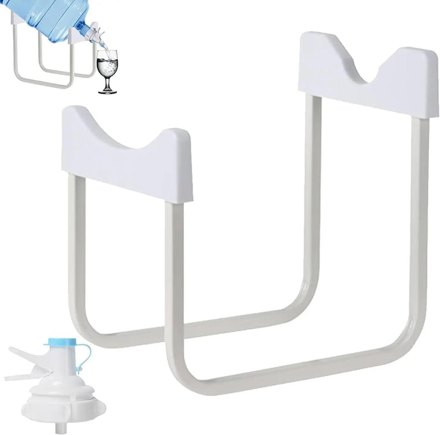 SOPORTE DISPENSADOR RACK PARA BIDON DE AGUA + BOQUILLA  6