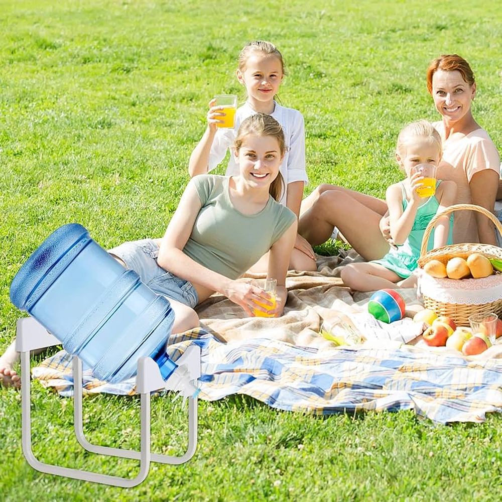 SOPORTE DISPENSADOR RACK PARA BIDON DE AGUA + BOQUILLA 