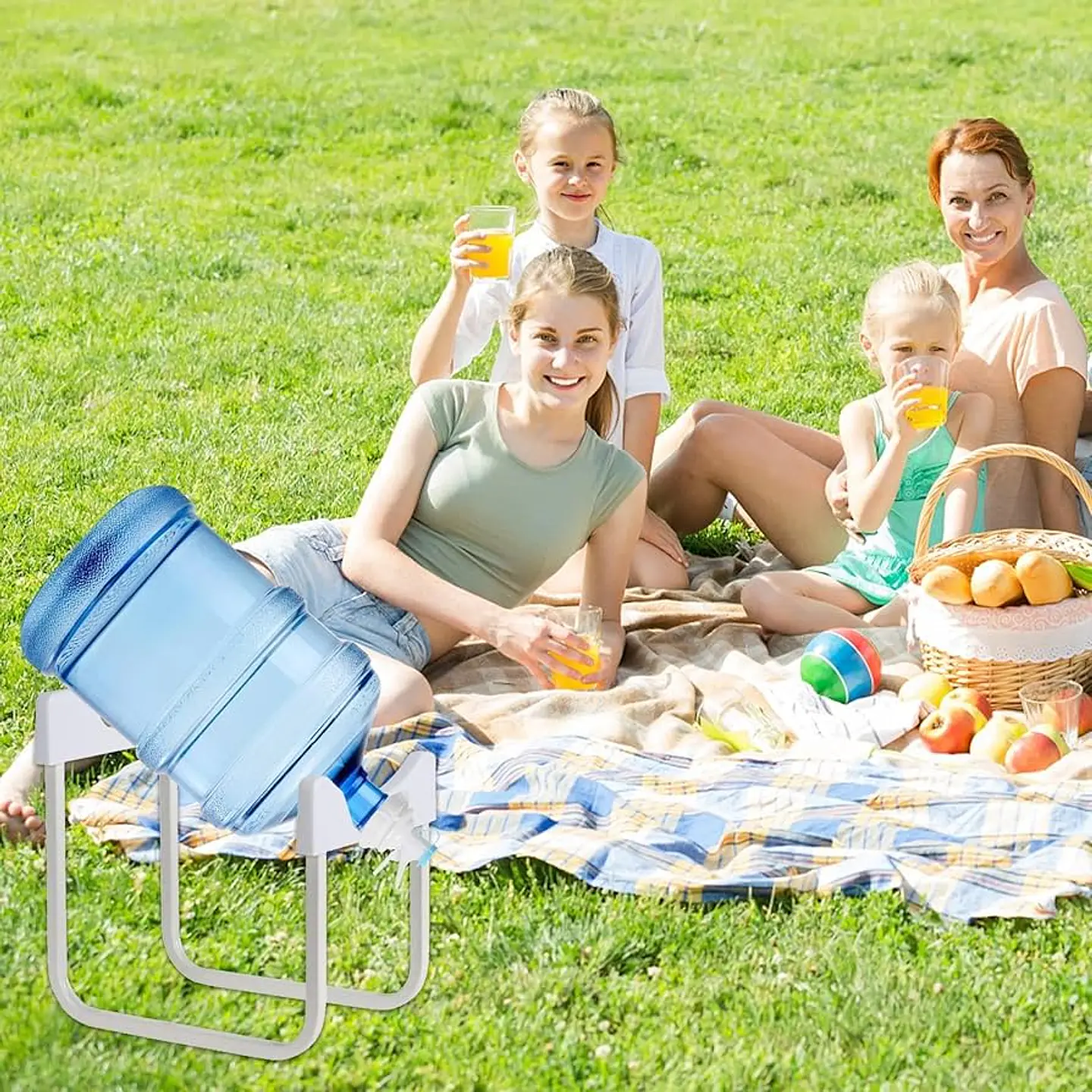 SOPORTE DISPENSADOR RACK PARA BIDON DE AGUA + BOQUILLA  8