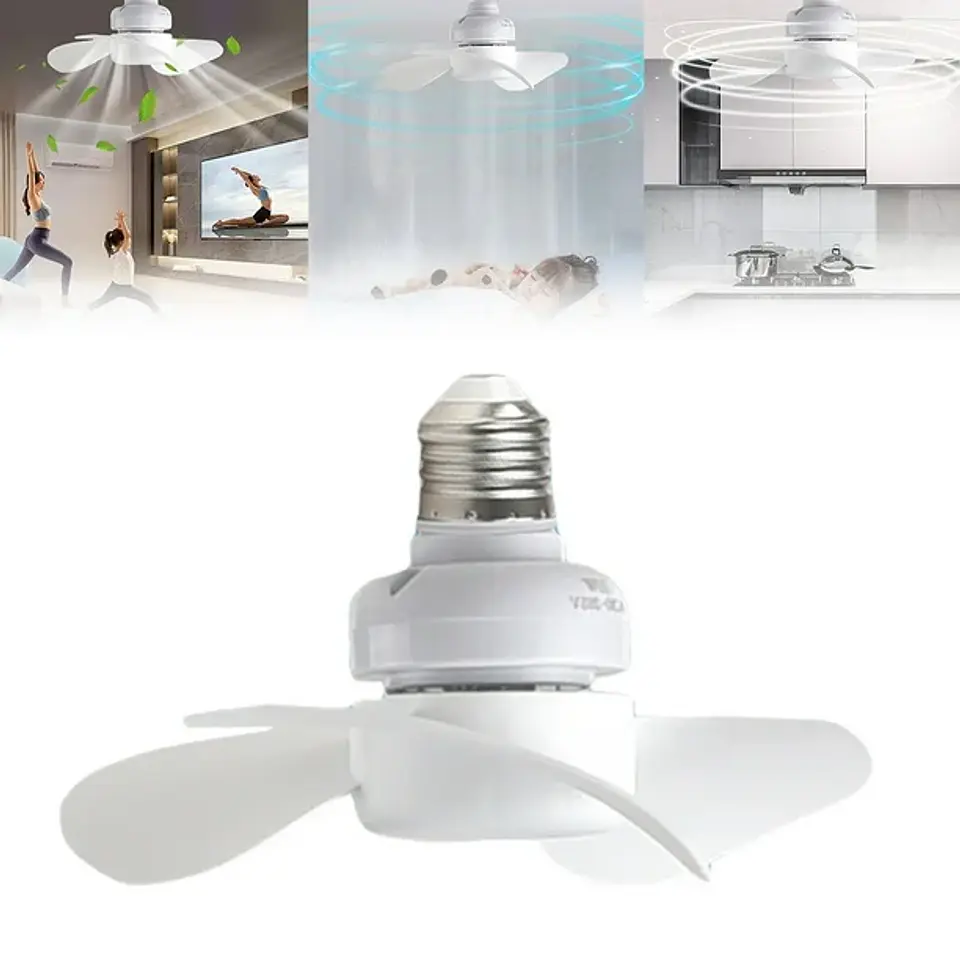 MINI VENTILADOR 3 ASPAS DE TECHO AHORRADOR 4