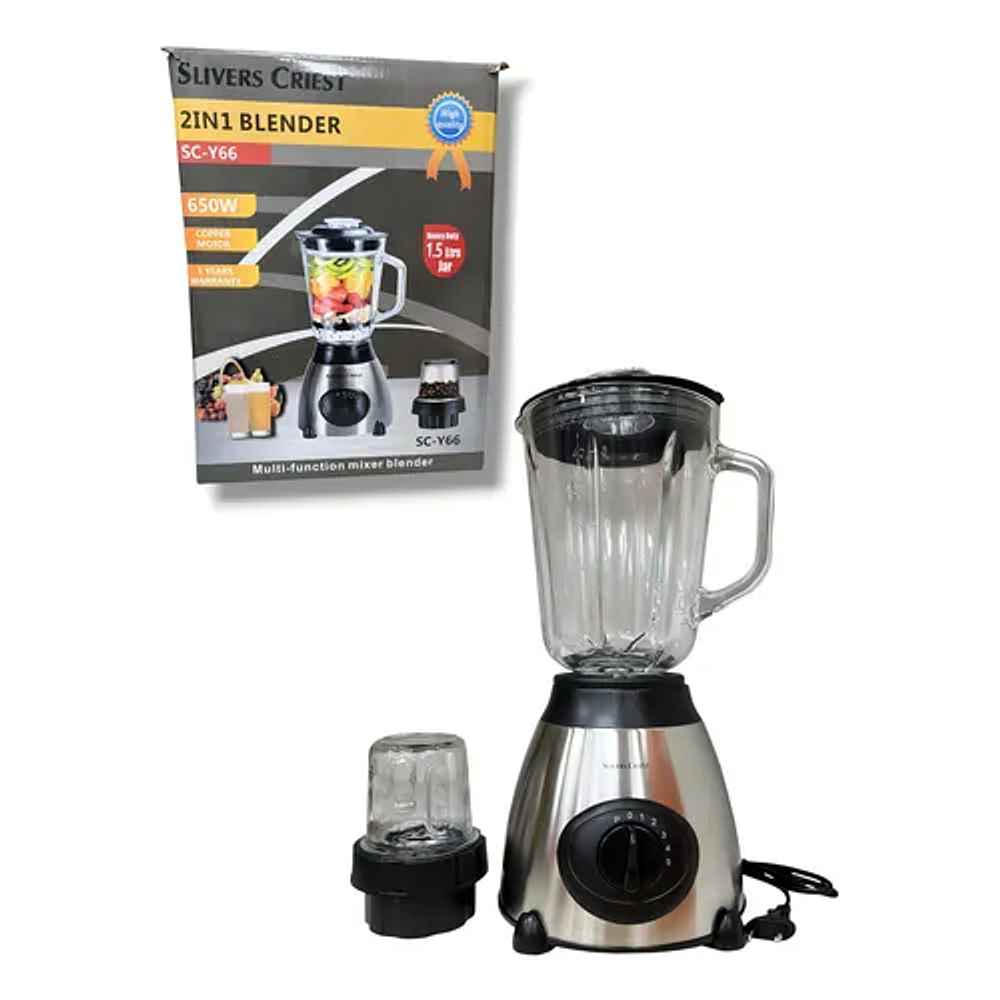 LICUADORA JUGUERA 1.5L 850W + MOLEDOR DE CAFÉ 