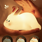 LAMPARA DE NOCHE BIG FACE RABBIT CON SENSOR TÁCTIL 