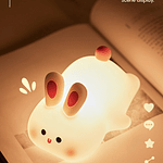 LAMPARA DE NOCHE BIG FACE RABBIT CON SENSOR TÁCTIL 