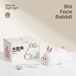 LAMPARA DE NOCHE BIG FACE RABBIT CON SENSOR TÁCTIL 