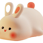 LAMPARA DE NOCHE BIG FACE RABBIT CON SENSOR TÁCTIL 