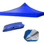 LONA, CARPA REPUESTO DE TOLDO 3x3 IMPERMEABLE FILTRO UV AZUL