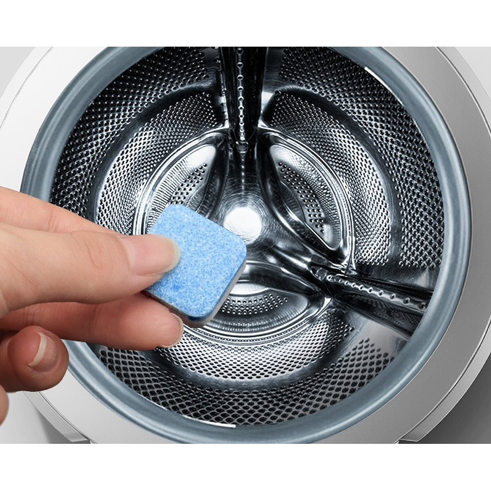PACK DE 12 PASTILLAS EFERVESCENTES LIMPIEZA DE MAQUINA LAVADORA 