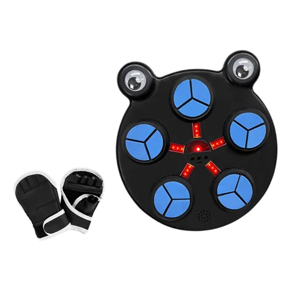 MAQUINA BOXEO MUSICAL 5 GOLPES NIÑOS KAWAI + GUANTES