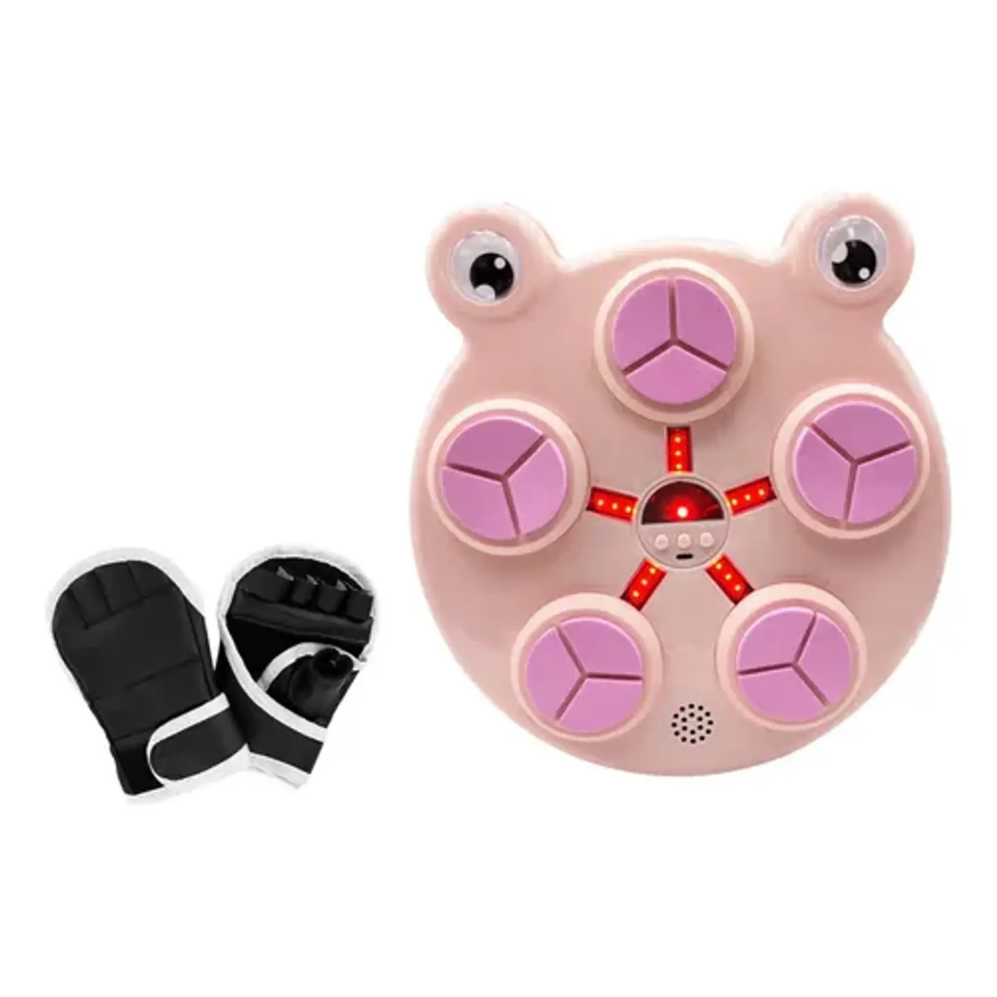 MAQUINA BOXEO MUSICAL 5 GOLPES NIÑOS KAWAI + GUANTES 5