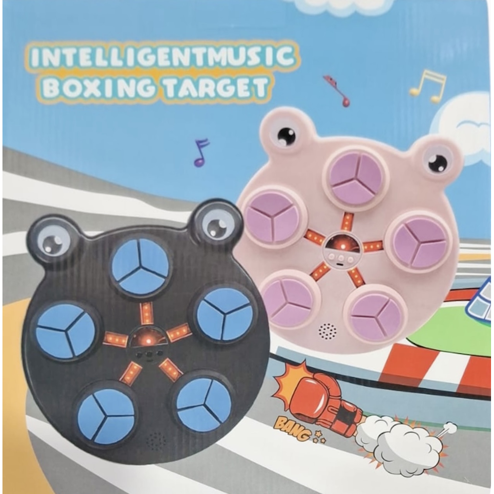 MAQUINA BOXEO MUSICAL 5 GOLPES NIÑOS KAWAI + GUANTES