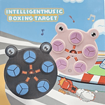 MAQUINA BOXEO MUSICAL 5 GOLPES NIÑOS KAWAI + GUANTES