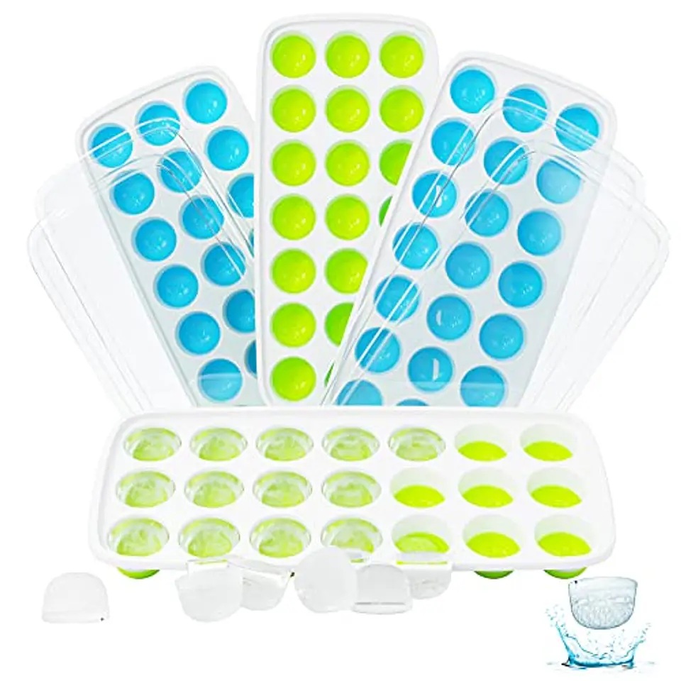 MOLDE DE HIELO SEMI ESFERA BASE DE SILICONA 21 ESPACIOS  4