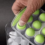 MOLDE DE HIELO SEMI ESFERA BASE DE SILICONA 21 ESPACIOS 