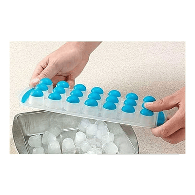 MOLDE DE HIELO SEMI ESFERA BASE DE SILICONA 21 ESPACIOS 