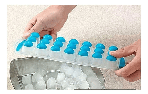 MOLDE DE HIELO SEMI ESFERA BASE DE SILICONA 21 ESPACIOS 