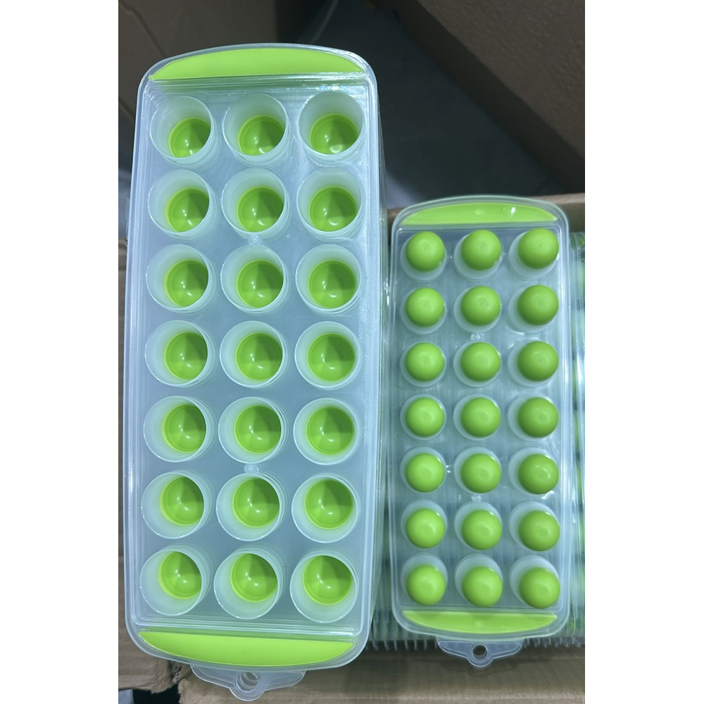 MOLDE DE HIELO SEMI ESFERA BASE DE SILICONA 21 ESPACIOS 