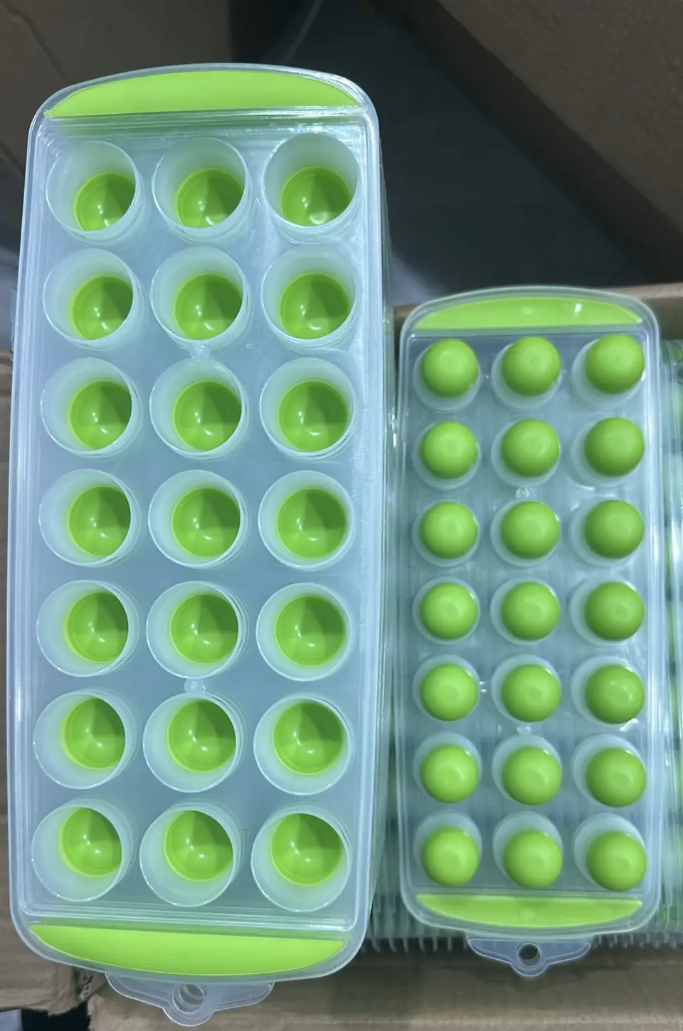 MOLDE DE HIELO SEMI ESFERA BASE DE SILICONA 21 ESPACIOS  5