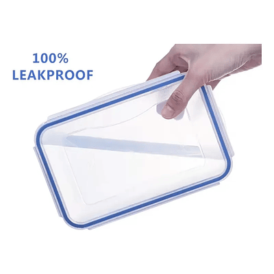 SET 3 TUPPERS HERMETICOS RECTANGULAR CON TAPA APTO PARA MICROONDAS