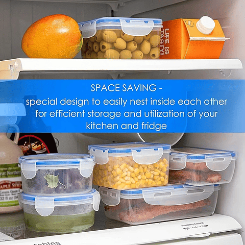 SET 3 TAPERS HERMETICOS REDONDO CON TAPA APTO PARA MICROONDAS