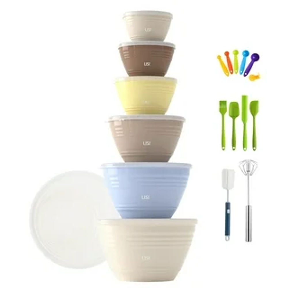 JUEGO DE 6 TAZONES BOWL CON TAPA 