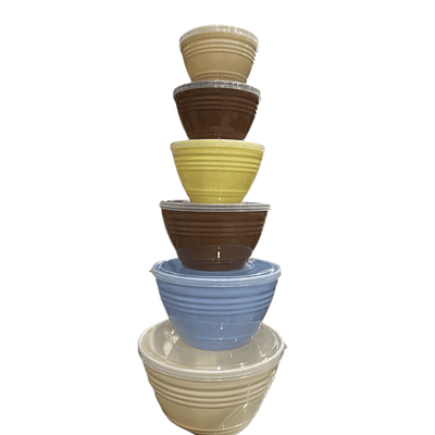 JUEGO DE 6 TAZONES BOWL CON TAPA 